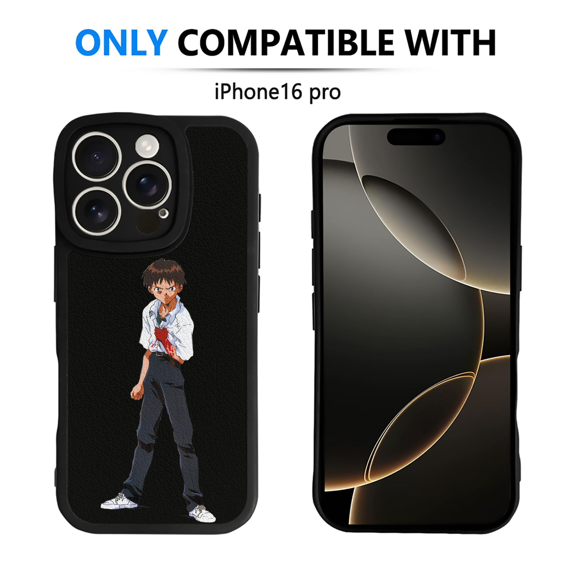 （画像用） EVA 新世紀エヴァンゲリオン 【iPhone 16シリーズ対応】シリコンスマホケース（レザー調） 材質：シリコン